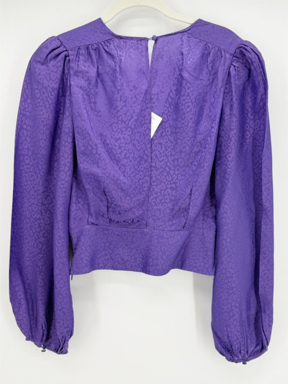 Ronny Kobo M Silk Eugenia Wrap Cropped Top NWT - Picture 4 of 12